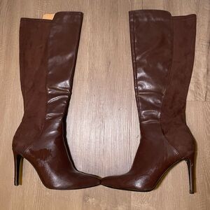 Amazon Women's Brown Heeled Boots